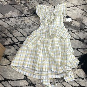 ADORABLE Easter/spring dress high v neck